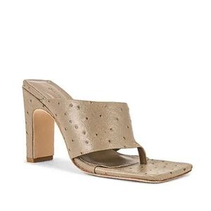 Song of Style from REVOLVE Geo Heel in Taupe